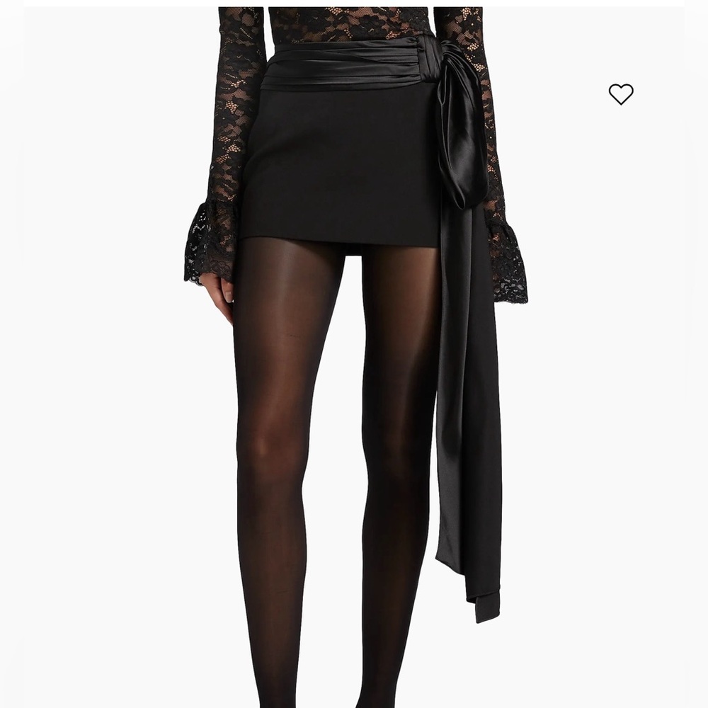 Ronny Kobo Bruni Tie-Waist Miniskirt